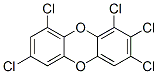 2,3,4,6,8-Pentachlorodibenzo-p-dioxin Struktur