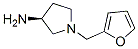 3-Pyrrolidinamine,1-(2-furanylmethyl)-,(3S)-(9CI) Struktur