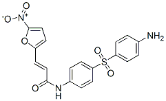 2-Propenamide, N-4-(4-aminophenyl)sulfonylphenyl-3-(5-nitro-2-furanyl)- Struktur