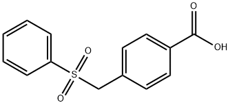 4-[(PHENYLSULFONYL)METHYL]BENZOIC ACID Struktur