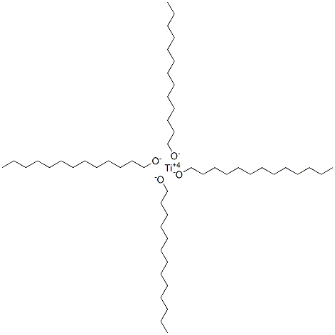 titanium tetra(tridecan-1-olate) Struktur