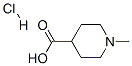 1-Methylpiperidine-4-carboxylic acid hydrochloride Struktur