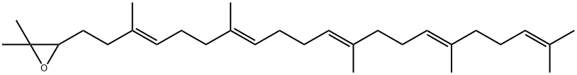 (6E,10E,14E,18E)-2,3-EPOXY-2,6,10,15,19,23-EPOXY-2,6,10,15,19,23-HEXAMETHYL-6,10,14,18,22-TETRACOSAPENTAENE Struktur