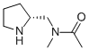 Acetamide, N-methyl-N-[(2R)-2-pyrrolidinylmethyl]- (9CI) Struktur