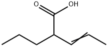 2-PROPYL-3-PENTENOIC ACID Struktur