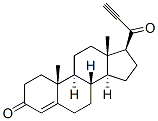 17 beta-(1-oxo-2-propynyl)androst-4-en-3-one Struktur