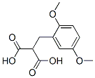 [(2,5-Dimethoxyphenyl)methyl]propanedioic acid Struktur