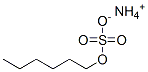 azanium 1-sulfonatooxyhexane Struktur