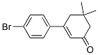 5,5-Dimethyl-3-(4-bromophenyl)-cyclohex-2-en-1-one Struktur