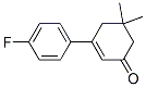 5,5-Dimethyl-3-(4-fluorophenyl)cyclohex-2-enone Structure