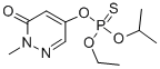 Phosphorothioic acid, O-(1,6-dihydro-1-methyl-6-oxo-4-pyridazinyl) O-e thyl O-(1-methylethyl) ester Struktur