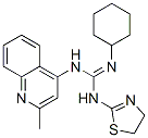 2-cyclohexyl-1-(4,5-dihydro-1,3-thiazol-2-yl)-3-(2-methylquinolin-4-yl )guanidine Struktur