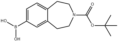 [3-[[(1,1-DIMETHYLETHYL)OXY]CARBONYL]-2,3,4,5-TETRAHYDRO-1H-3-BENZAZEPIN-7-YL]BORONIC ACID Struktur