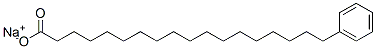 Benzeneoctadecanoic acid sodium salt Struktur