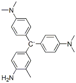 (3-Methyl-4-aminophenyl)bis[4-(dimethylamino)phenyl]methylium Struktur