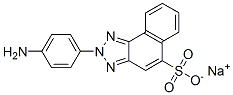 2-(4-Aminophenyl)-2H-naphtho[1,2-d]triazole-5-sulfonic acid sodium salt Struktur