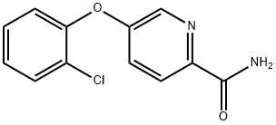 2-Pyridinecarboxamide, 5-(2-chlorophenoxy)- Struktur