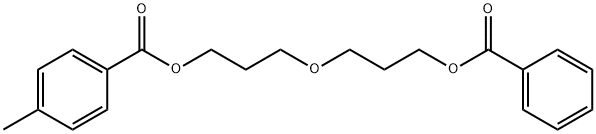 4-Methylbenzoic acid 3-[3-(benzoyloxy)propoxy]propyl ester Struktur