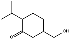 Cyclohexanone, 5-(hydroxymethyl)-2-(1-methylethyl)- (9CI) Struktur