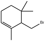 6-(Bromomethyl)-1,5,5-trimethylcyclohexene Struktur