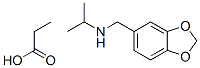 N-(benzo[1,3]dioxol-5-ylmethyl)propan-2-amine, propanoic acid Structure