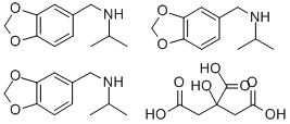 1,3-Benzodioxole-5-methanamine, N-(1-methylethyl)-, 2-hydroxy-1,2,3-pr opanetricarboxylate (3:1) Structure