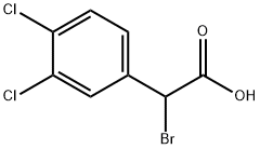 2-broMo-2-(3,4-dichlorophenyl)acetic acid Struktur