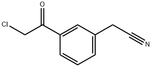 Benzeneacetonitrile, 3-(chloroacetyl)- (9CI) Struktur