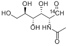 ACETYL-D-GLUCOSAMINE, N-[GLUCOSAMINE-1-14C] Struktur