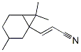 3-(3,7,7-trimethylbicyclo[4.1.0]heptyl)-2-Propenenitrile Struktur