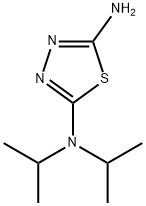 2-Amino-5-(diisopropylamino)-1,3,4-thiadiazole Struktur