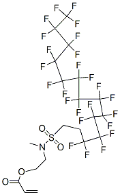 2-[methyl[(3,3,4,4,5,5,6,6,7,7,8,8,9,9,10,10,11,11,12,12,13,13,14,14,14-pentacosafluorotetradecyl)sulphonyl]amino]ethyl acrylate Struktur