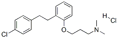 3-[2-[2-(4-chlorophenyl)ethyl]phenoxy]-N,N-dimethyl-propan-1-amine hyd rochloride Struktur