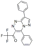 1-(2,7-diphenyl-1,4,5,9-tetrazabicyclo[4.3.0]nona-2,4,6,8-tetraen-3-yl )-2,2,2-trifluoro-ethanone Struktur