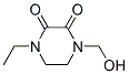 2,3-Piperazinedione,1-ethyl-4-(hydroxymethyl)-(9CI) Struktur