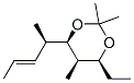 1,3-Dioxane,4-ethyl-2,2,5-trimethyl-6-[(1R,2E)-1-methyl-2-butenyl]-,(4S,5R,6R)-(9CI) Struktur