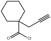 Cyclohexanecarbonyl chloride, 1-(2-propynyl)- (9CI) Struktur