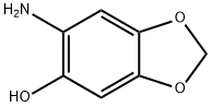 1,3-Benzodioxol-5-ol,  6-amino- Struktur