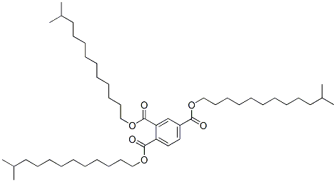 triisotridecyl benzene-1,2,4-tricarboxylate Struktur