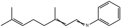 N-(3,7-Dimethyl-2,6-octadienylidene)benzenamine Struktur