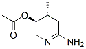 3-Pyridinol,6-amino-2,3,4,5-tetrahydro-4-methyl-,acetate(ester),(3S,4R)-(9CI) Struktur