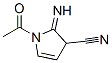 1H-Pyrrole-3-carbonitrile, 1-acetyl-2,3-dihydro-2-imino- (9CI) Struktur