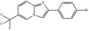 2-(4-Bromo-phenyl)-6-trifluoromethy
l-imidazo[1,2-a]pyridine Struktur