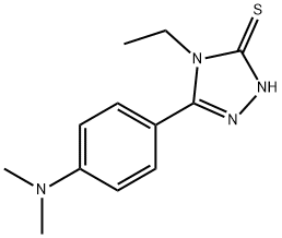 5-[4-(DIMETHYLAMINO)PHENYL]-4-ETHYL-4H-1,2,4-TRIAZOLE-3-THIOL Struktur