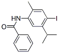 N-(4-iodo-2-methyl-5-propan-2-yl-phenyl)benzamide Struktur