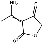 (3E)-3-(1-aminoethylidene)oxolane-2,4-dione Struktur