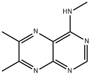 Pteridine, 6,7-dimethyl-4-(methylamino)- (6CI,8CI) Struktur