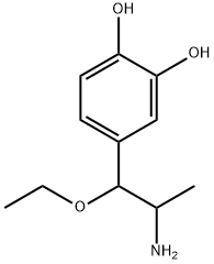 1,2-Benzenediol, 4-(2-amino-1-ethoxypropyl)- (9CI) Struktur