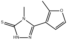 4-METHYL-5-(2-METHYL-3-FURYL)-4H-1,2,4-TRIAZOLE-3-THIOL Struktur