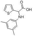 (3,5-DIMETHYL-PHENYLAMINO)-THIOPHEN-2-YL-ACETIC ACID Struktur